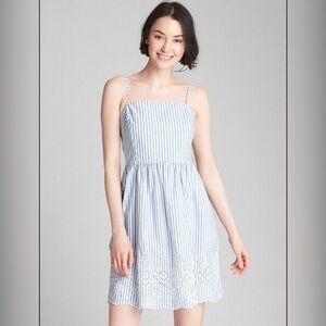 GAP Blue and White Striped Dress